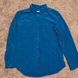 Equipment Femme Blue Shirt